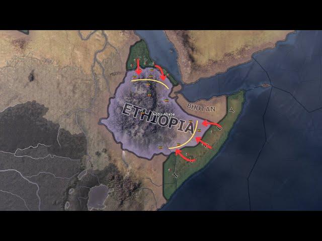 Italy vs. Ethiopia but without the Sultanate of Aussa - HOI4 timelapse