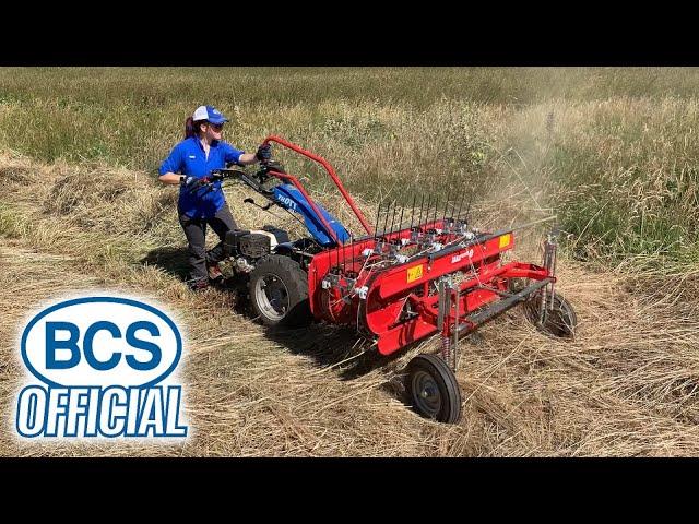 Walk-behind Hay Rakes for BCS Two-Wheel Tractors