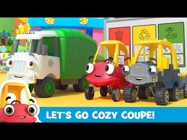 Too Much CAR-bage | Kids Videos | Let's Go Cozy Coupe - Cartoons for Kids