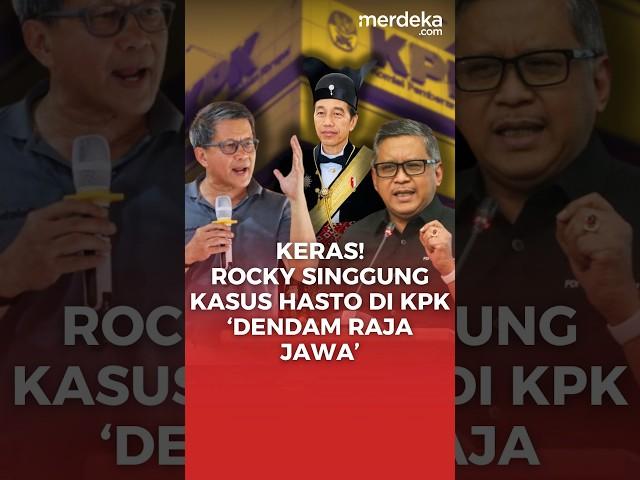 Rocky Gerung Sentil 'Raja Jawa' Usai Hasto PDIP Tersangka KPK #merdekadotcom