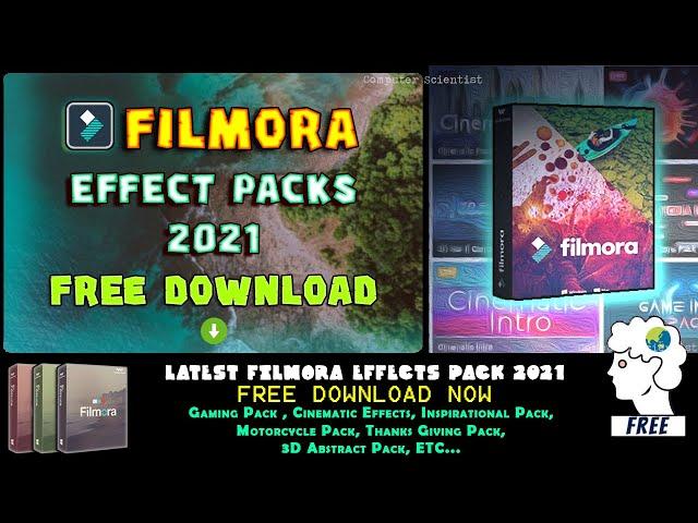 Download Filmora9 PREMIUM EFFECT PACKS for FREE  | 100+ Templates and Themes for FREE | Latest Packs