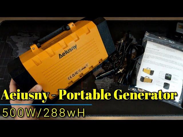 Aeiusny 500W/288wH Portable Generator - For power in a pinch or on the go!