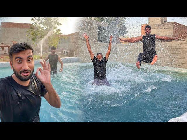 Finally Swimming Pool Ko Pani Se Bhr Diya Or khoob NahayaBht Maza Aya