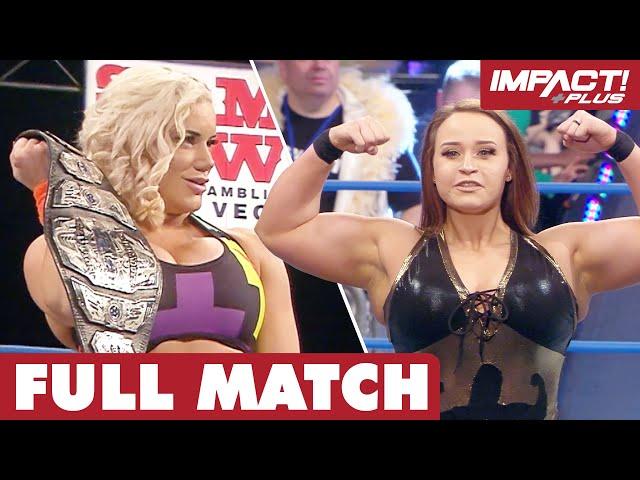 Jordynne Grace vs Taya Valkyrie: Knockouts Championship FULL MATCH | IMPACT Wrestling Full Matches