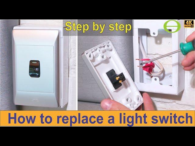 How to replace a faulty light switch - step by step