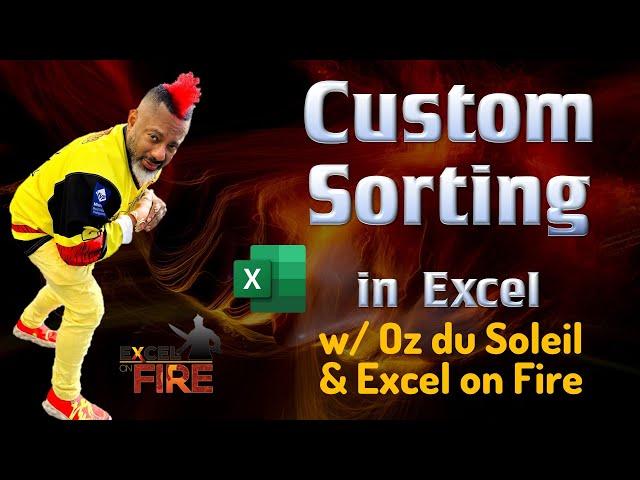 Custom Sorting in Excel: sorting your data by season and by zodiac symbol