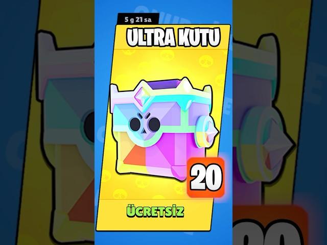 20 TIK HAKKI VEREN YENİ ULTRA KUTU - Brawl Stars #brawlstars #shorts