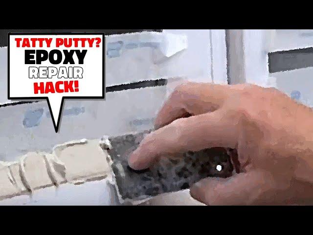 How to repair cracked glazing putty with epoxy filler!