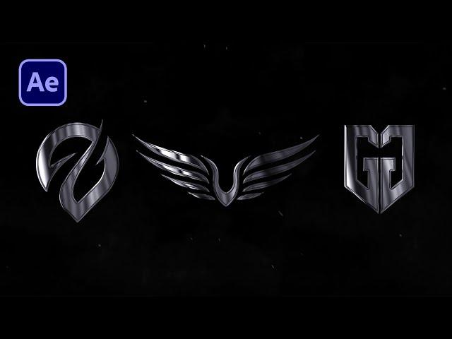 After Effects Tutorial:  Metallic Glossy Logo Intro Reveal in After Effects - Free Project File