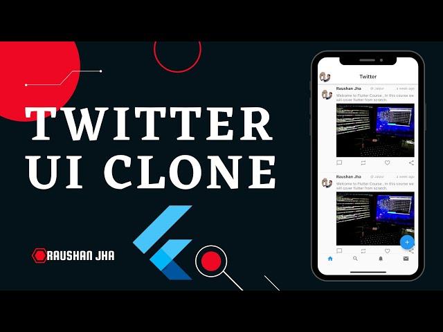 Build Twitter UI Clone in Flutter - Fast Code