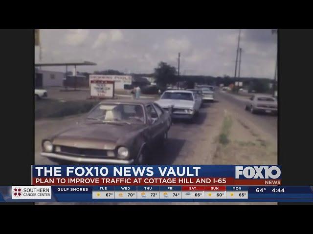 FOX10 News Vault: Construction on Cottage Hill Road at I-65 (mid 1970s)