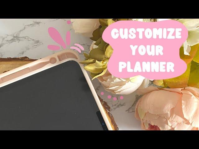 How to Customize your Digital Planner using Goodnotes 5 and procreate | Mimimellieco