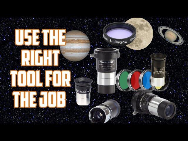 How to correctly use telescope accessories