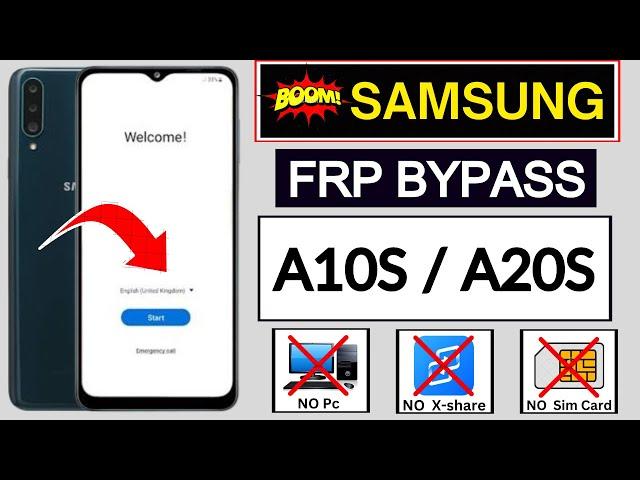 Samsung A10s/A20s FRP Bypass Without PC 2024 | Remove FRP Lock | Google Account Bypass Android 11