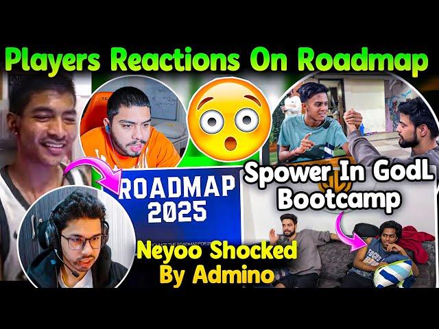 Players Reaction On BGMI Roadmap Spower In GodLike Bootcamp Neyoo Shocked By Admino