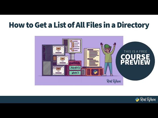 Using Python to List the files in a Directory