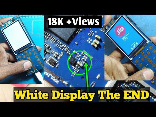 Jio f220b white display solution | % jio phone white display solution |