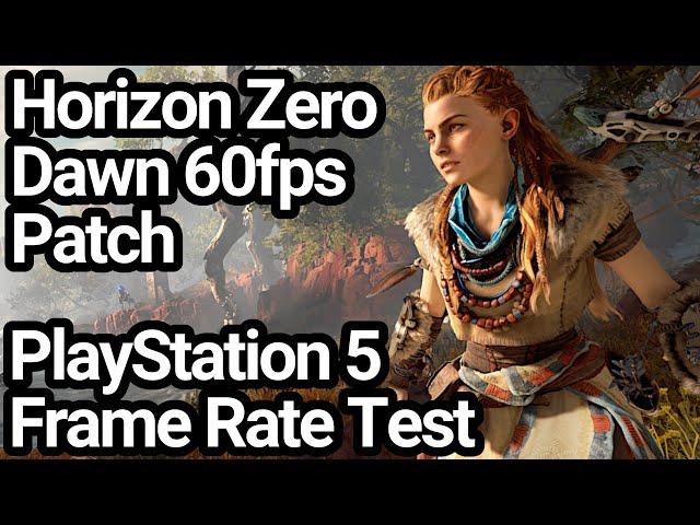 Horizon Zero Dawn PS5 60fps Patch Frame Rate Test (Backwards Compatibility)