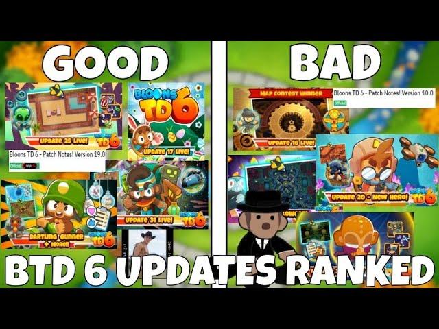 Ranking Every BTD 6 Update the Proper Way