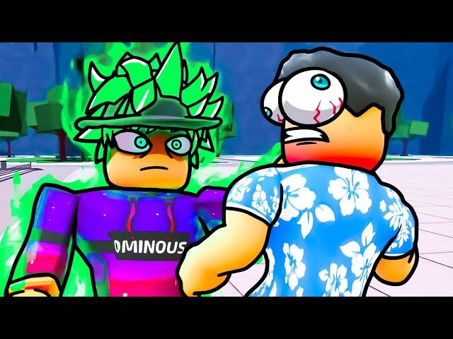 I Pretended to be NOOB with TATSUMAKI POWERS! (Roblox The Strongest Battlegrounds)