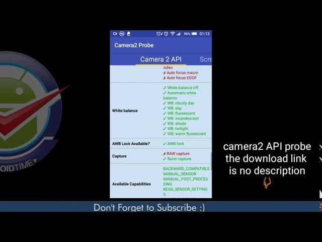 Camera2 API Probe app android #androidtimez