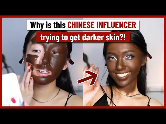 Why is she trying to get darker skin?!