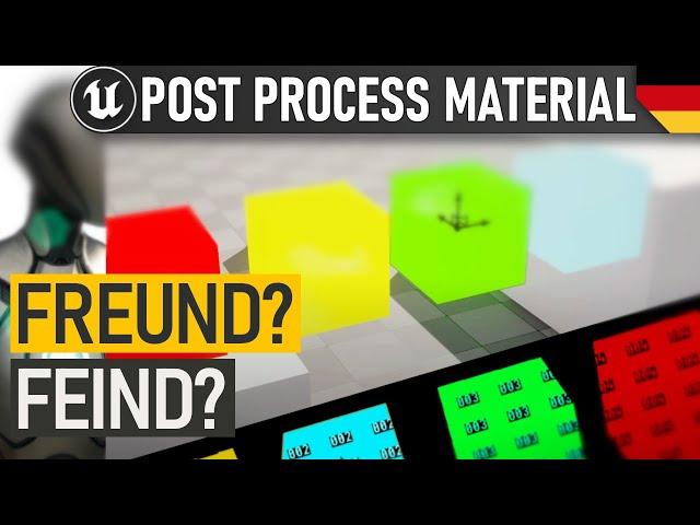 Custom Depth Stencil Buffer Post Process Material & TAA Jitter Fix | Unreal Engine Tutorial Deutsch