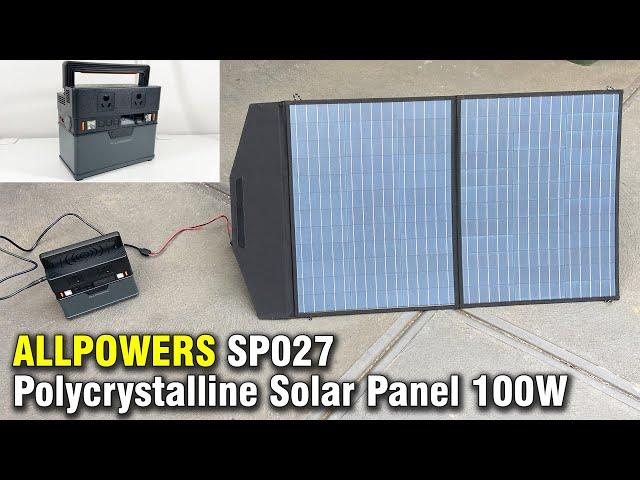 ALLPOWERS SP027 Polycrystalline Solar Panel 100W