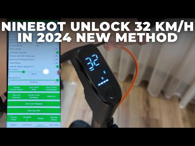 Ninebot 32 km/h Unlock - How to unlock speed for Ninebot F2/MAX G30/MAX G2/E2 Pro/ZT3 Pro/GT 3 Pro