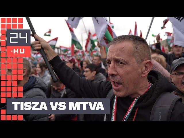 Borzasztó azt látni, hogy mindent a Fidesz ural, és ez nem oké – tüntetés a köztévénél | 24.hu