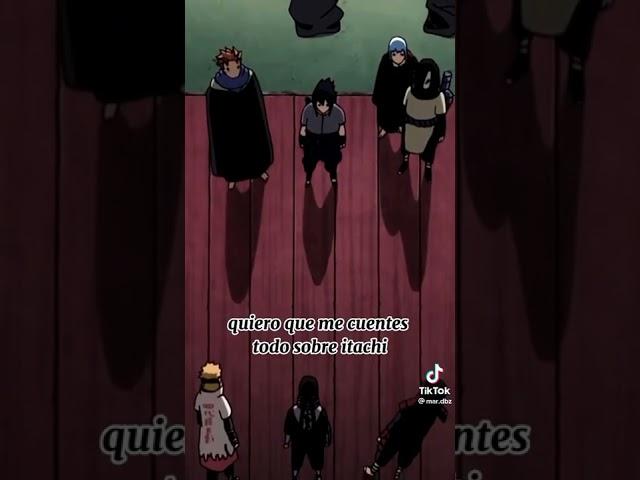 Sasuke se arrepiente de haber matado a itachi 