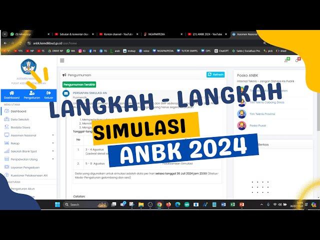 PERSIAPAN SIMULASI ANBK 2024 | PROKTOR WAJIB TAHU