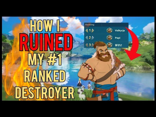 How I RUINED My #1 Ranked Destroyer | Ni No Kuni Cross Worlds