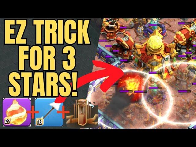 I use this FIREBALL TRICK to 3 star ALMOST EVERY BASE!!!