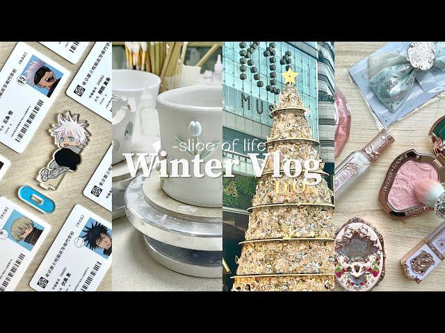 Winter vlog️️ | jujutsu kaisen exhibition, unboxing, lots of food, museum visit, pottery making…