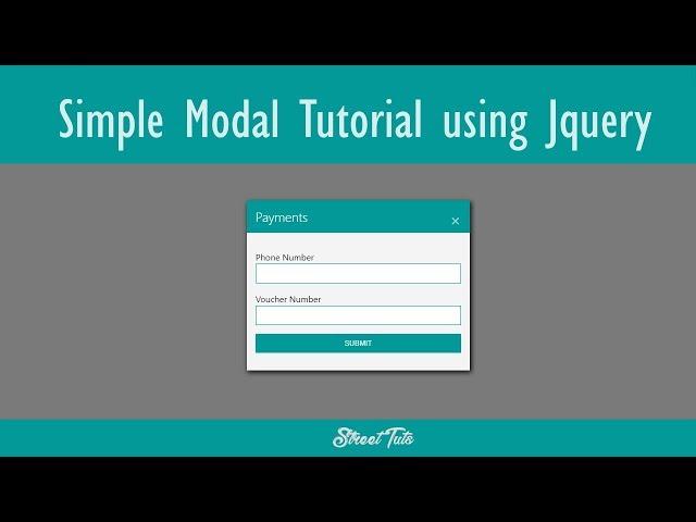 Simple Modal Tutorial Kwa Kiswahili