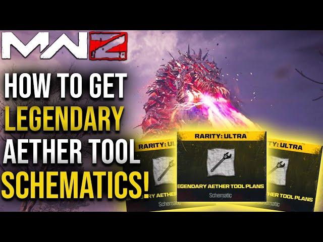 COD MW3 ZOMBIES HOW TO GET LEGENDARY AETHER TOOL SCHEMATICS