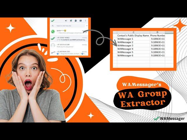 How to Extract Phone Numbers from WhatsApp Group 2023  | WA Group Extractor | WAMessager