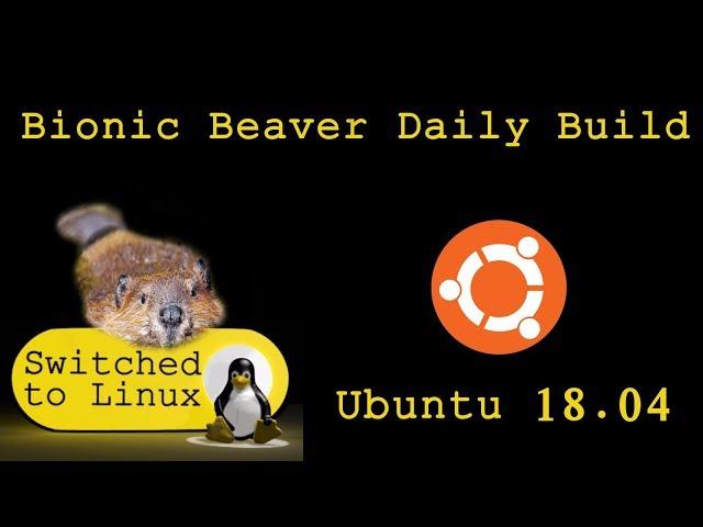 Ubuntu 18.04 Bionic Beaver Daily Build