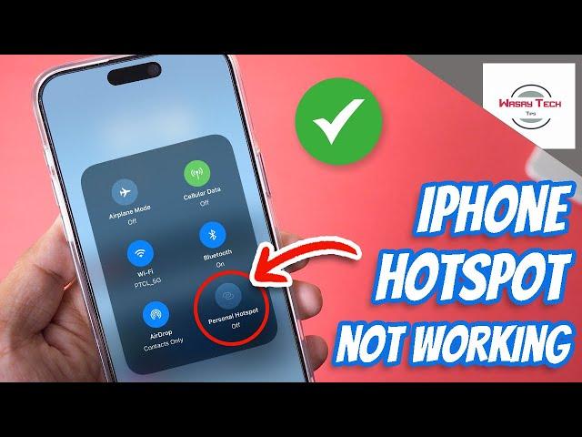 iPhone Hotspot Option Not Showing Fix 2024  | iPhone Hotspot Greyed Out Fix 2024 