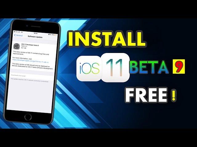 How To Install iOS 11 Beta 9 Free Without Developer Account - iPhone, iPad, iPod - iOS11