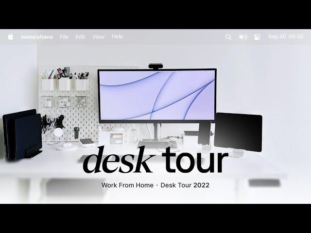 Work From Home Desk Setup Tour 2022 — My Home Office as a Product Designer (데스크 투어)