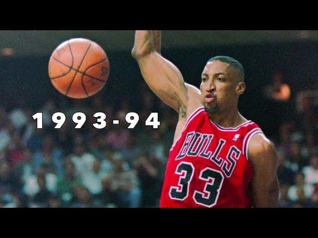 Scottie Pippen Full Season Highlights Without Jordan 1993-94 (3rd in MVP)