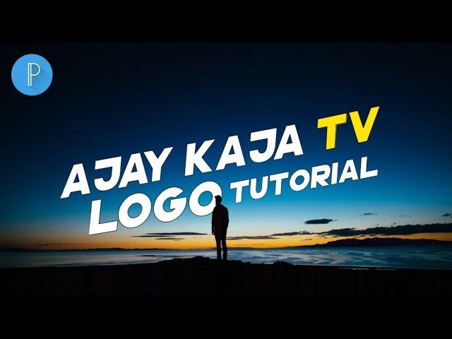 How To Make Logo Like Ajay Kaja Tv || Pixellab tutorial