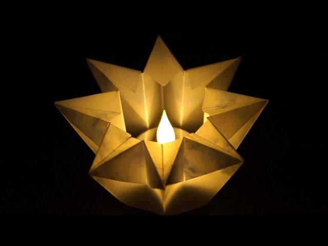 How to make an Origami Star Candle Holder