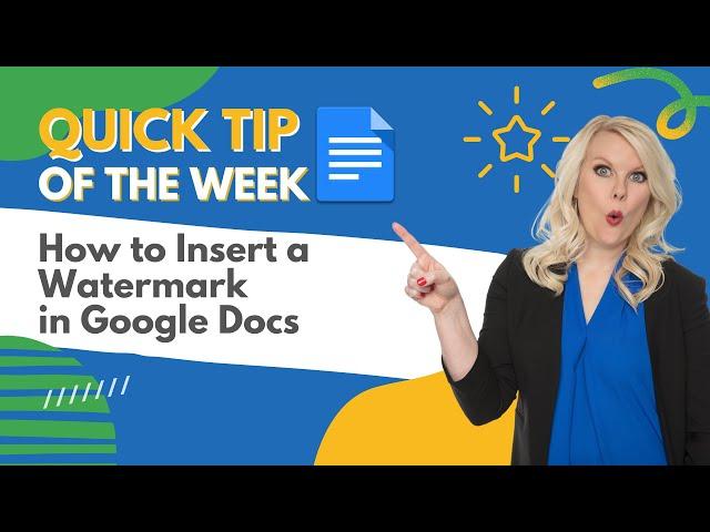 How to Add a Watermark in Google Docs