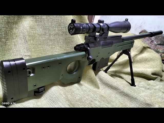 L96(AWM) Spring Type Airsoft Sniper Rifle "Best On-line Springer Budget Airsoft" Review and Testfire