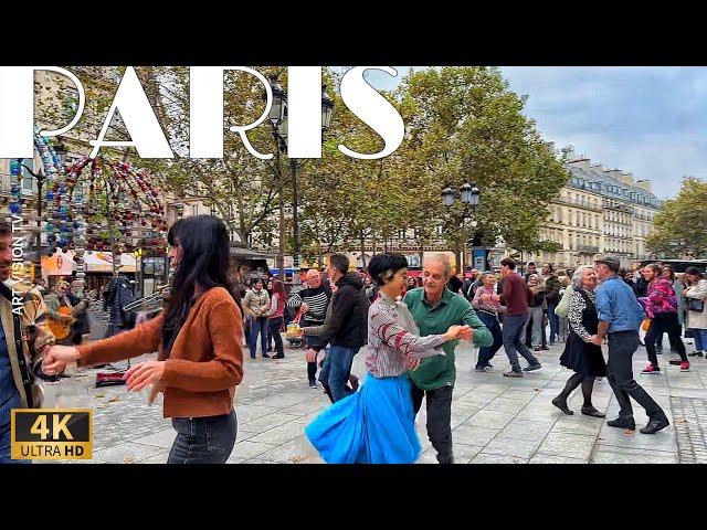 [Paris France]  1Hour 30min Happy Paris walk (4K 60FRS Edited Version) 26/December/2024