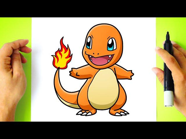 How to DRAW CHARMANDER - Pokemon Drawing