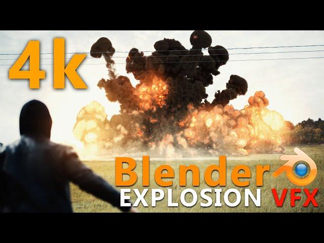 VFX Artist makes a realistic EXPLOSION using BLENDER!